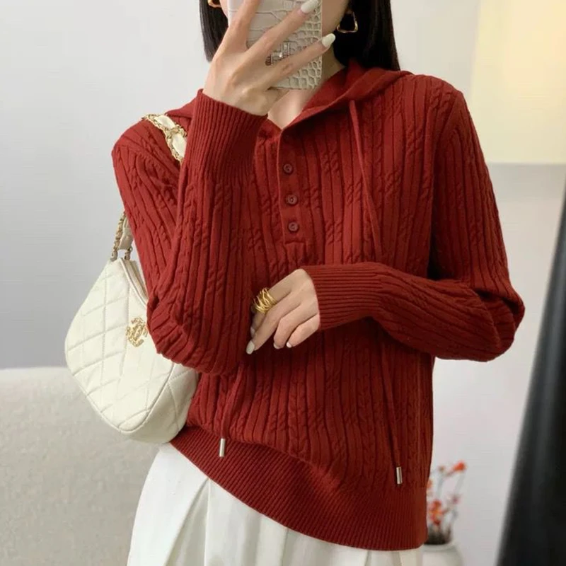 针织帽衫舒服简单休闲