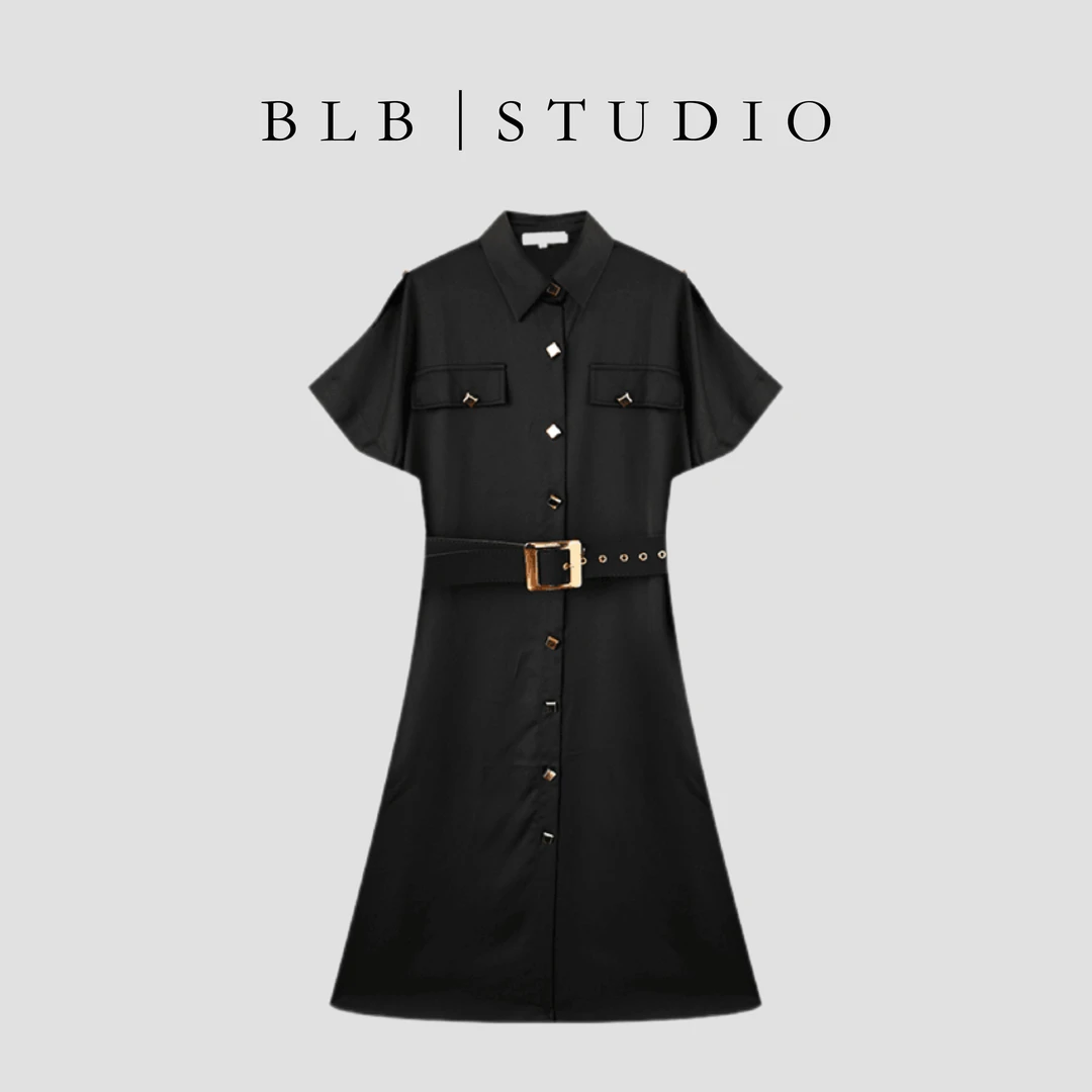 法式高定气质时尚轻奢连衣裙HBZU651188