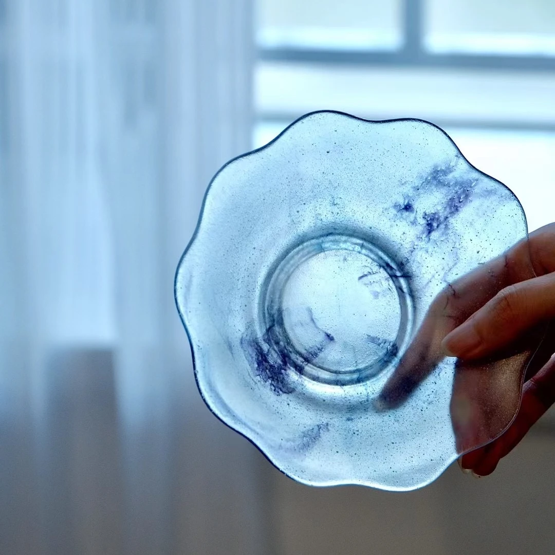 舆山堂琉璃-宋花口盘