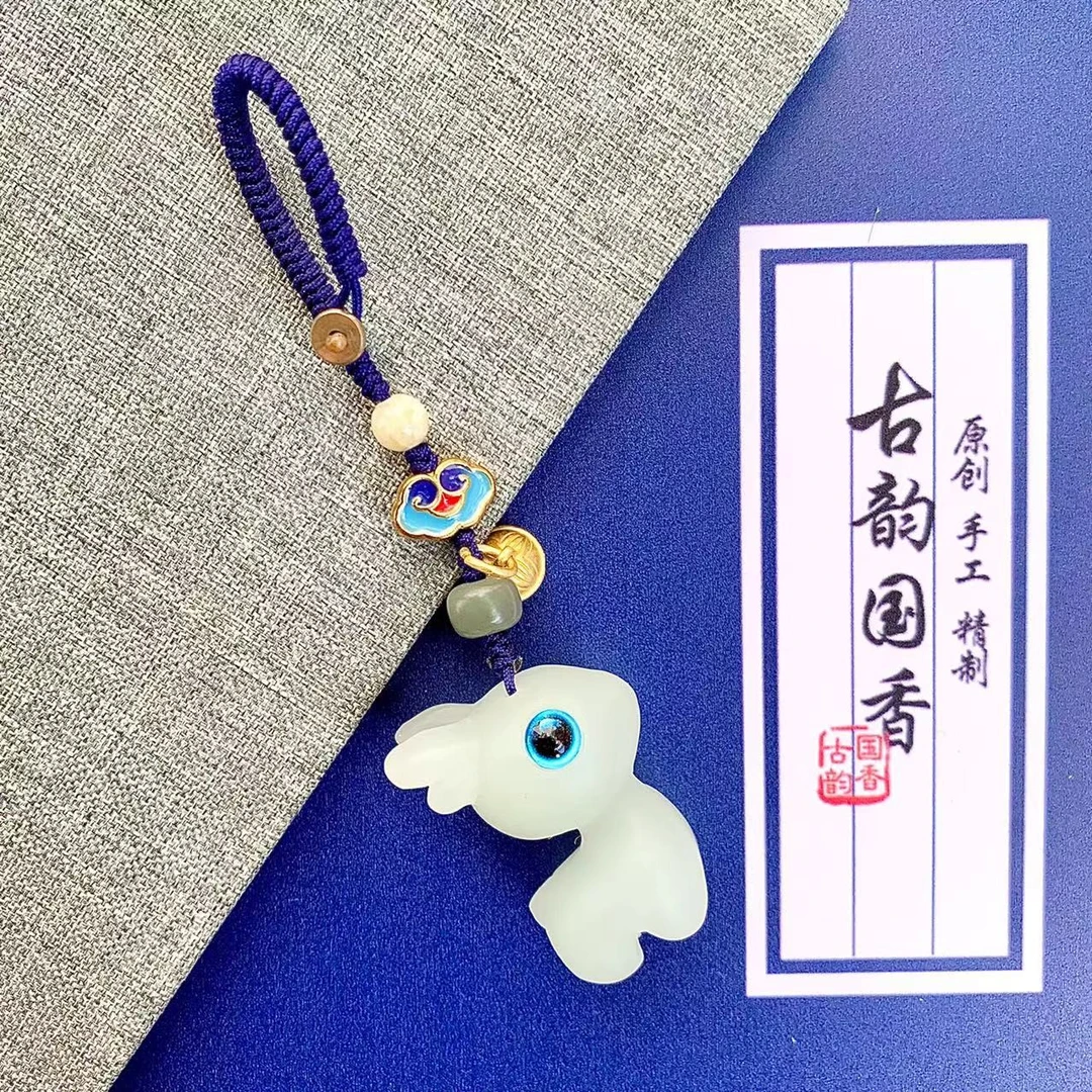 创意diy萌宠小鹿饰品夜光石小萌鹿手机链吊坠包包汽车挂件钥匙扣