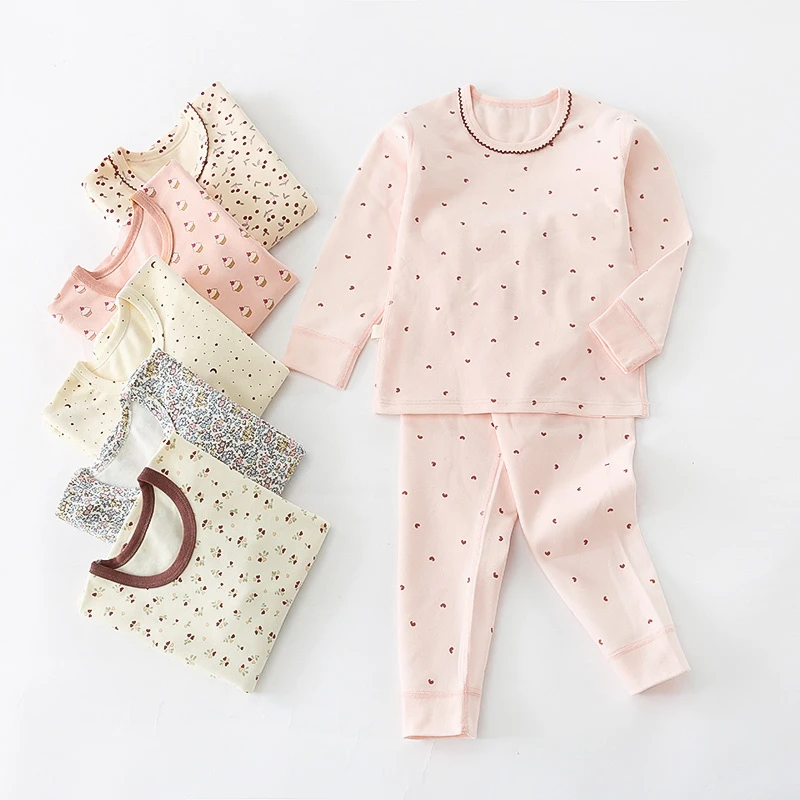 儿童保暖内衣350克加厚单层套装棉秋冬季棉儿童秋衣秋裤中大童