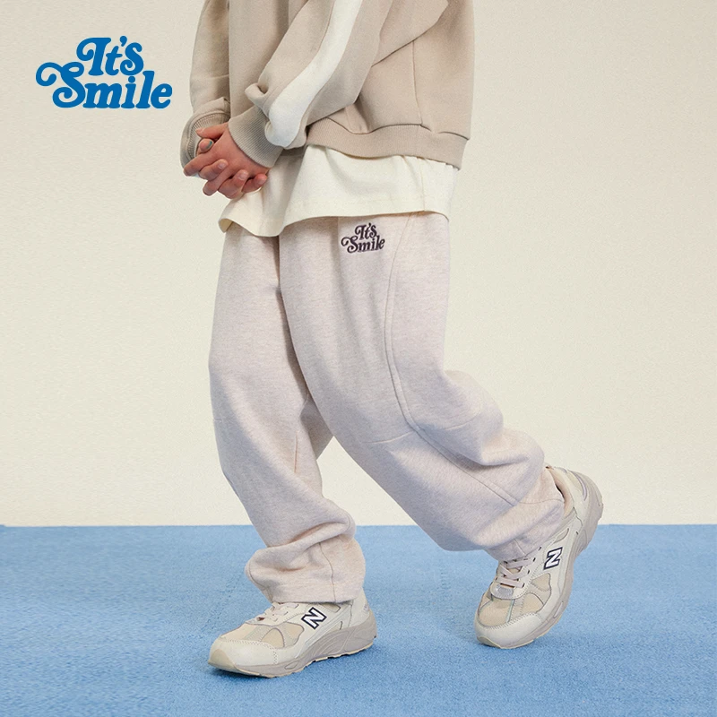 Its smile 「香蕉裤」24SS日系复古儿童运动卫裤男童女童休闲长裤