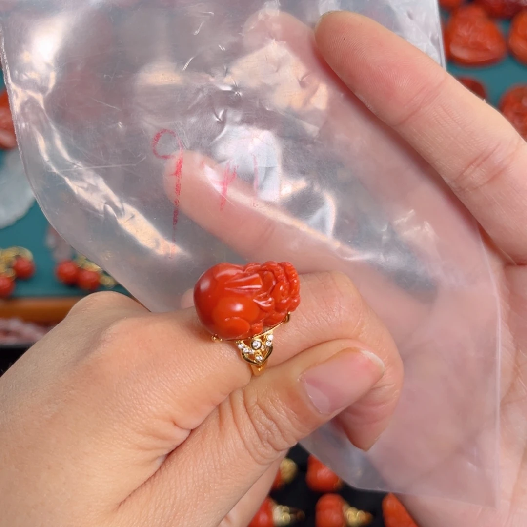 南红玛瑙南红银S925镶嵌