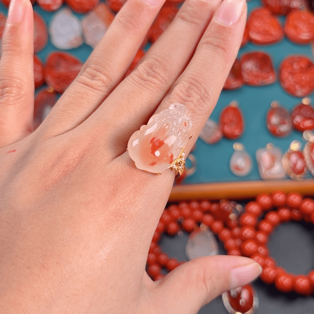 南红玛瑙南红银S925镶嵌