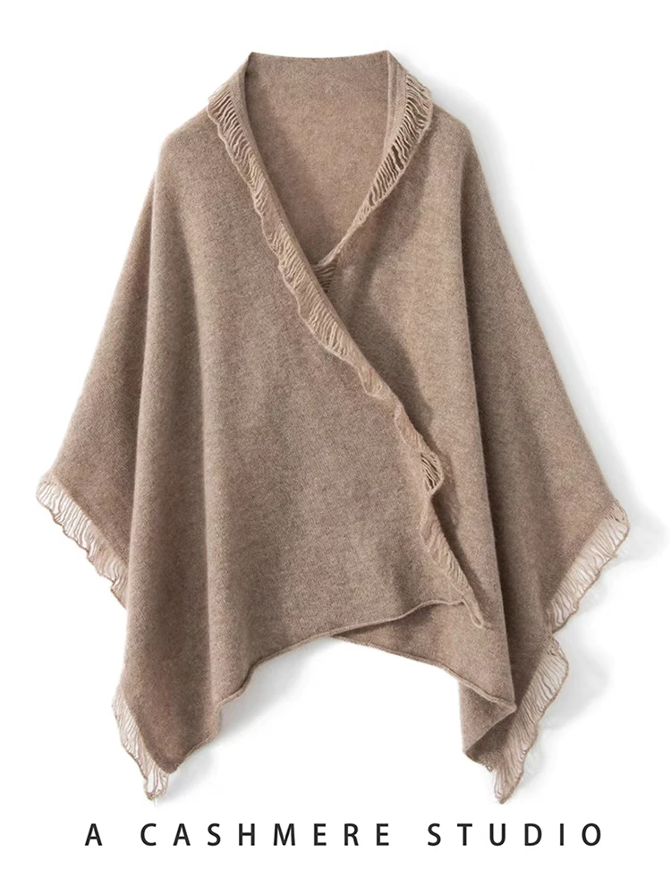 100%羊毛披肩围巾SKE2341