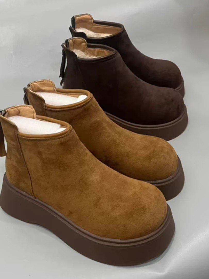 晨妹～YS复古厚底轻便马丁靴3160