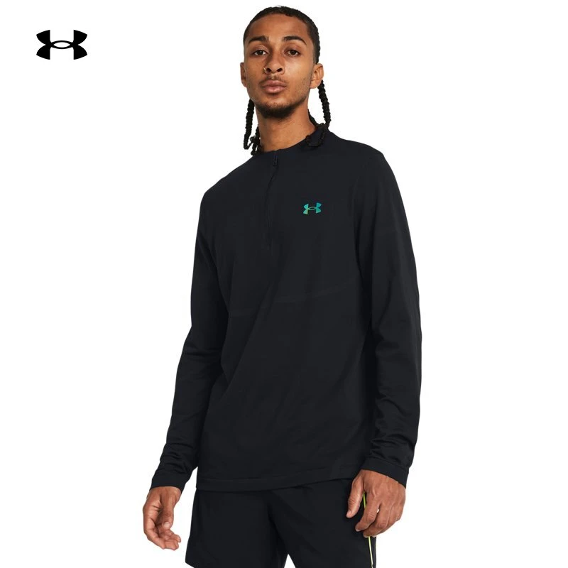 UA VanishEliteSeamless男1/4拉链训练长袖T恤1382798