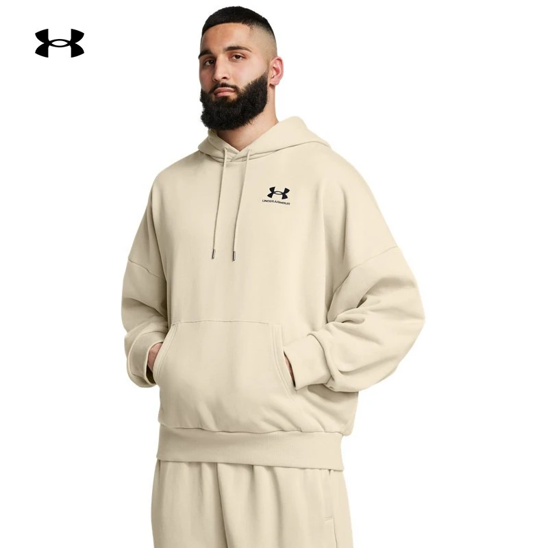 【雅丹风穿搭】安德玛官方Rival男子高克重运动休闲连帽卫衣1388020