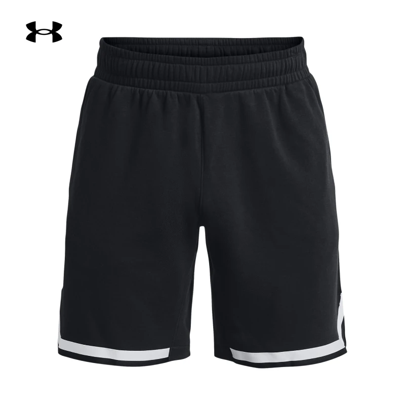 安德玛官网UA库里Curry fleece男子抓绒跑步健身运动短裤1374302