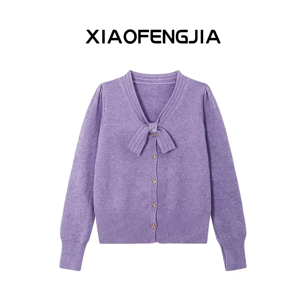 2025 冬季新款【四季青小封家轻奢】法式蝴蝶设计毛衣百搭上衣H3-18