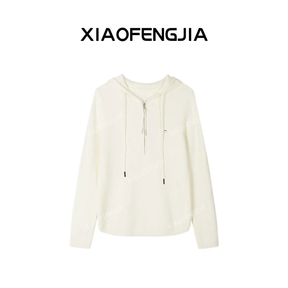 2025春秋季新款【四季青小封家轻奢】+柔软亲肤肌理连帽针织衫H5-24