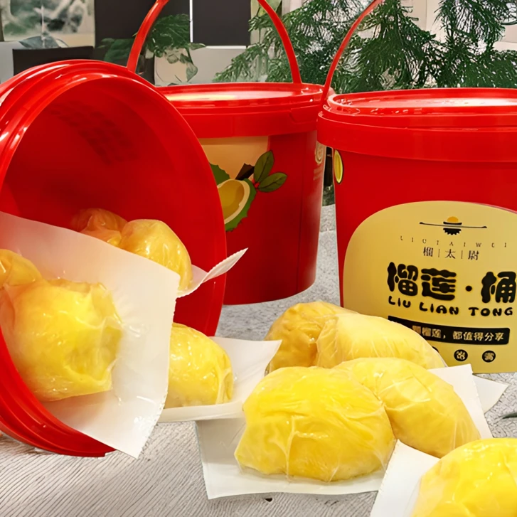 三只羊 独立包装顺丰包邮榴莲控每一颗都是精选金枕1200g/桶