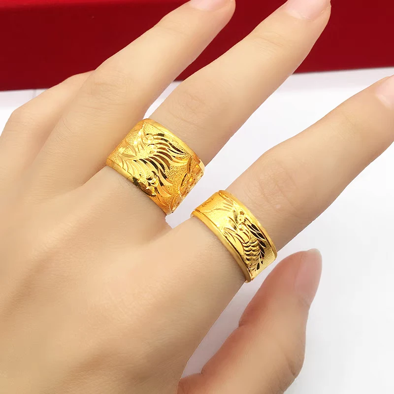 合金戒指 龙纹闭口戒 龙年百搭款