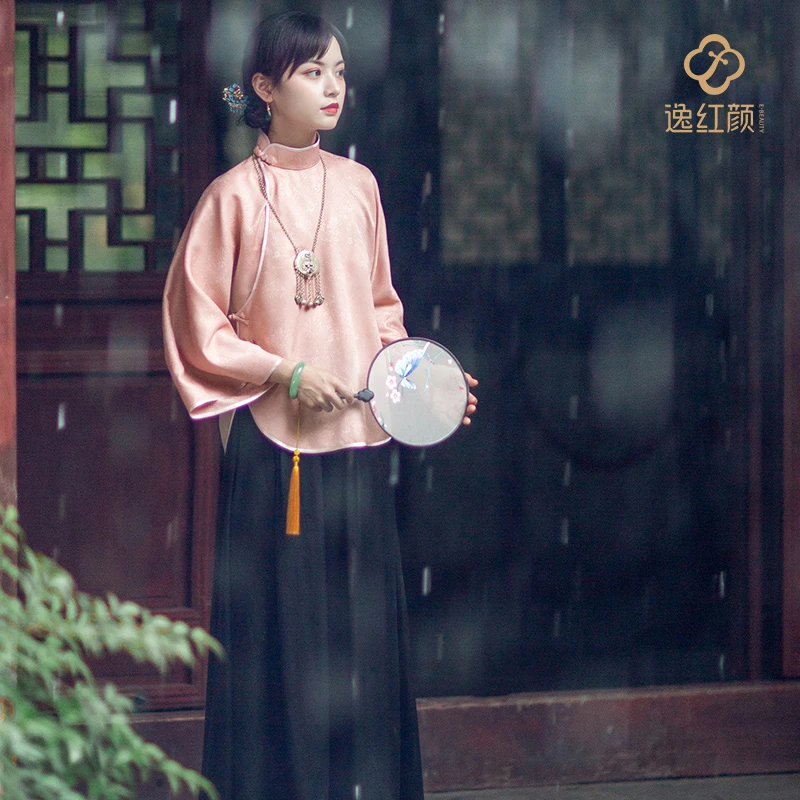 逸红颜旗袍九分袖上衣叹东风