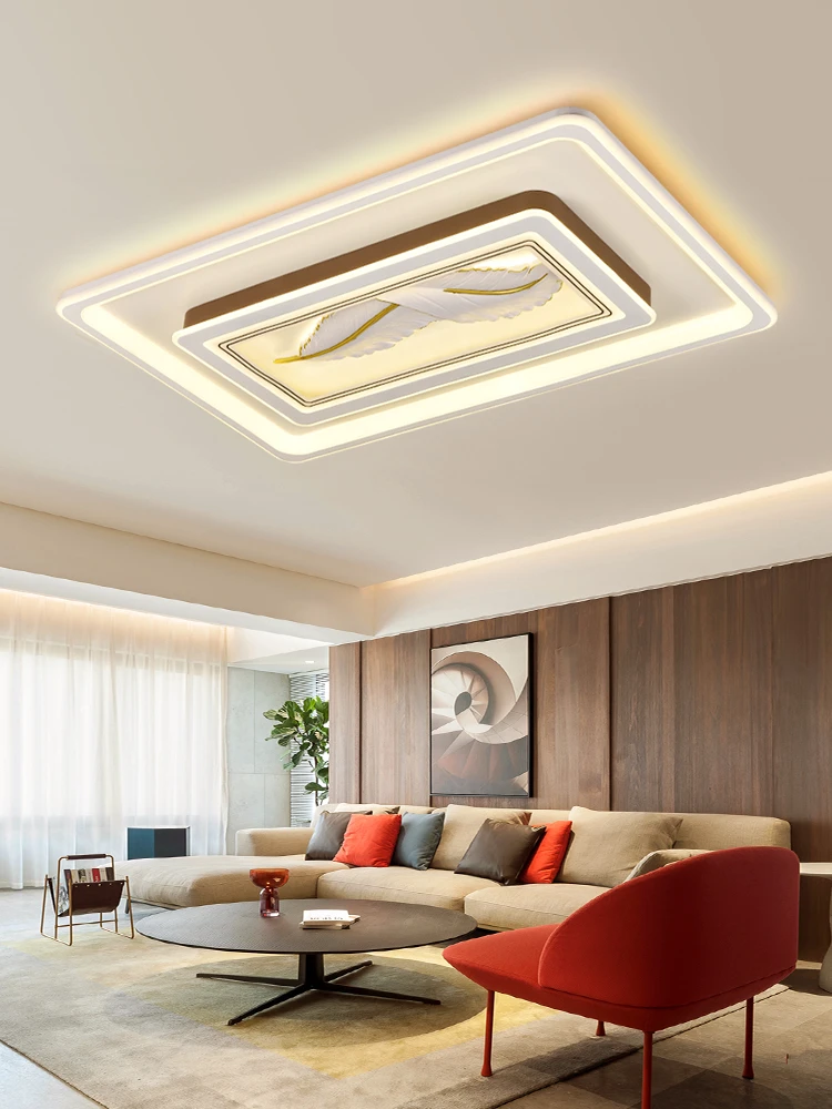 2023新款智能大气客厅灯长方形简约家用吸顶灯大气客厅灯大厅餐厅