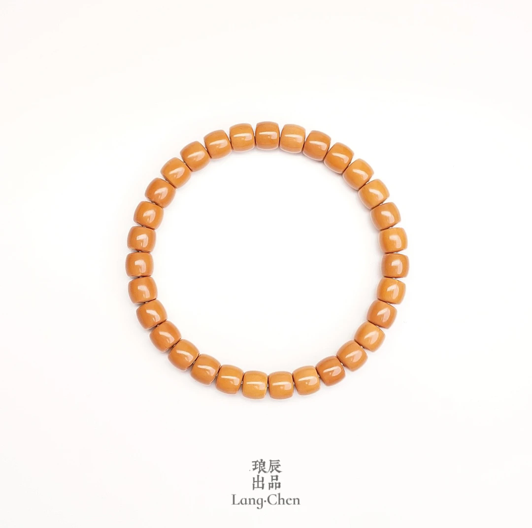 【工作室特价tw】6.4MM  直切微倒角橄榄核老挝核尖单圈