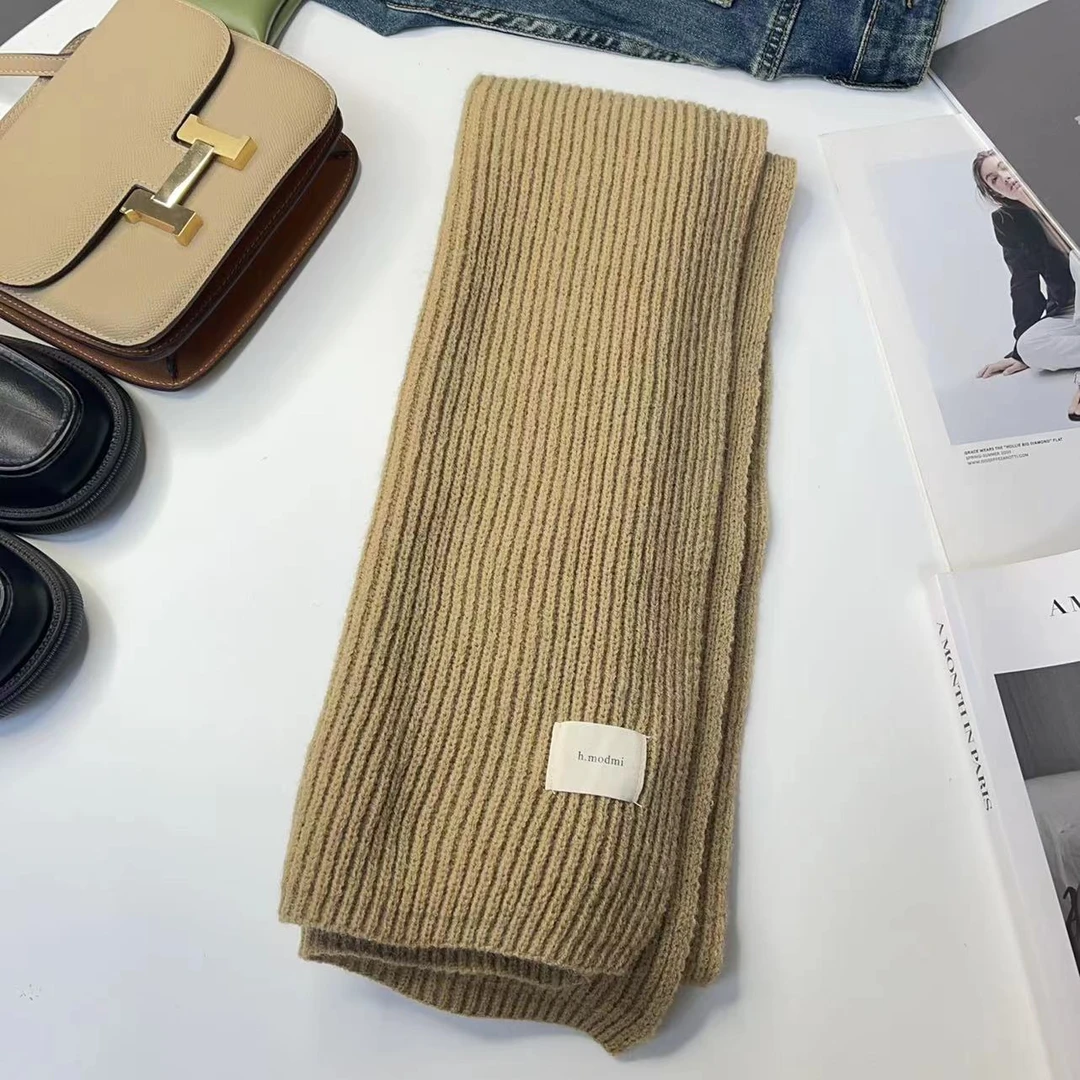 B-MEY 新款秋冬设计感纯色时尚加厚长款围巾111121    YK