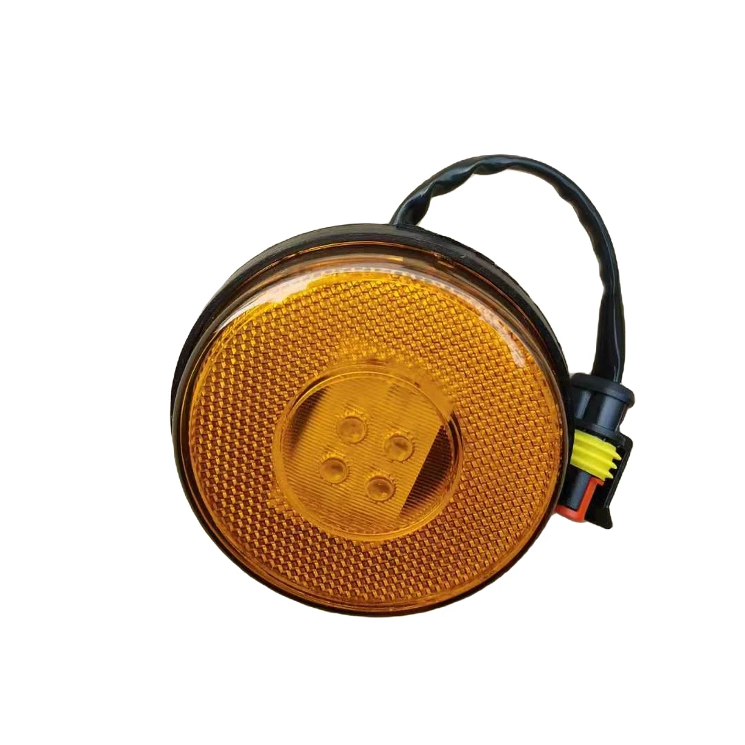 适配红岩杰狮挡泥板边灯叶子板新金刚侧标志灯华菱重卡示宽灯LED