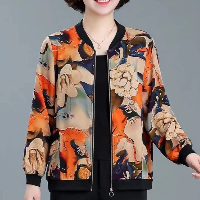 【口袋款】妈妈装春夏秋外套女装薄款上衣夹克宽松开衫防晒衣新款