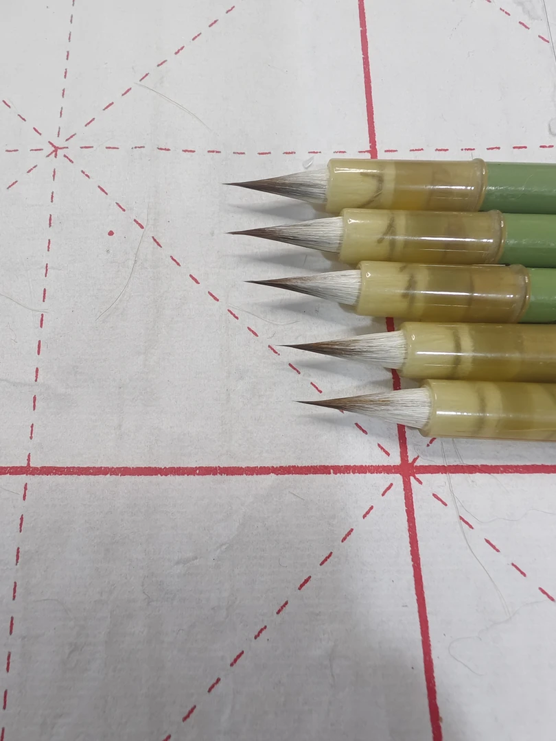 （邹小清笔庄）5支新款安康  狼羊小楷 适合细小笔画 弹性很软