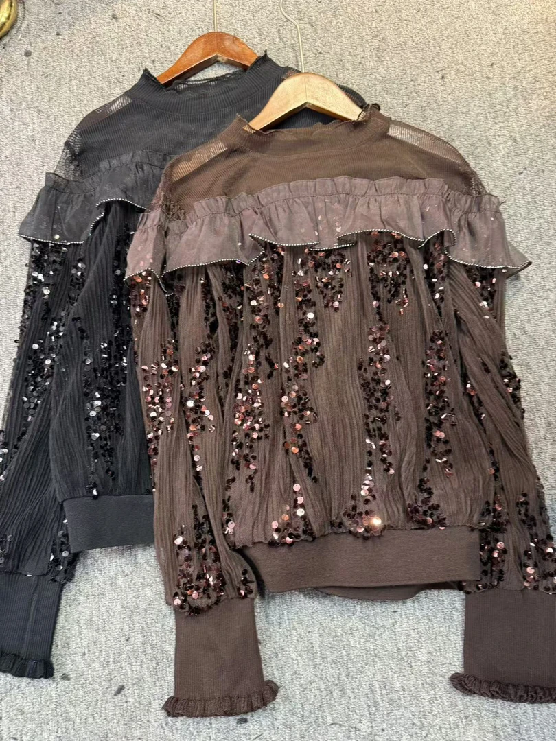 女士休闲百搭气质纯色打底T恤衫/1305