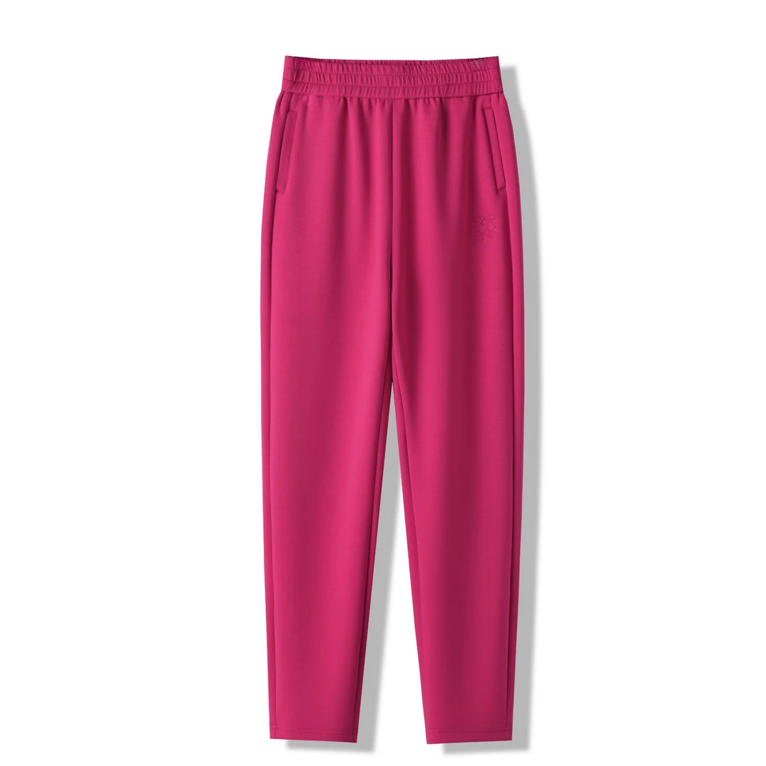 加绒透气显瘦休闲裤女士百搭弹力直筒