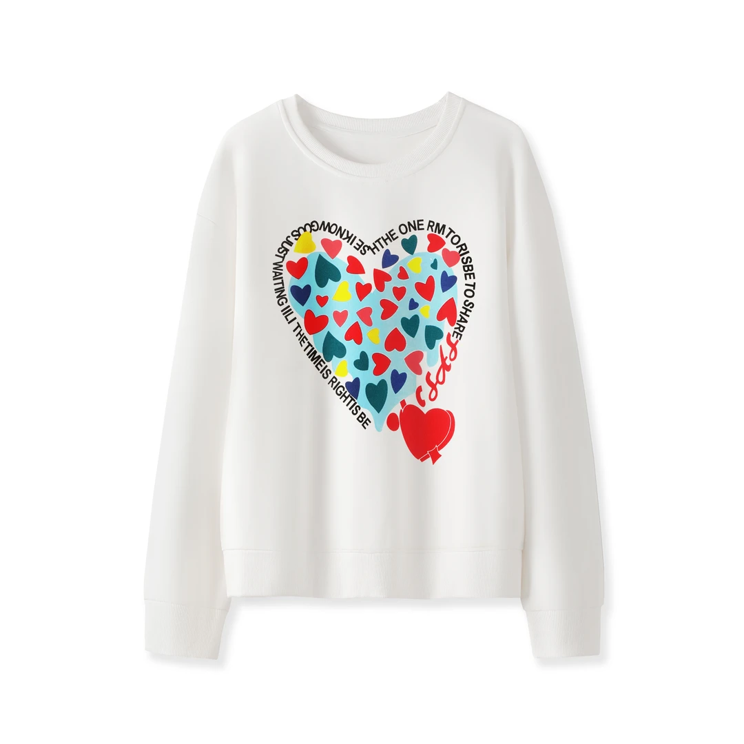 新款秋季圆领卫衣宽松时尚休闲女装