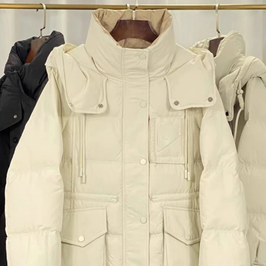 [BLY]823Y011百靓苑连帽百搭一手长白鸭绒羽绒服