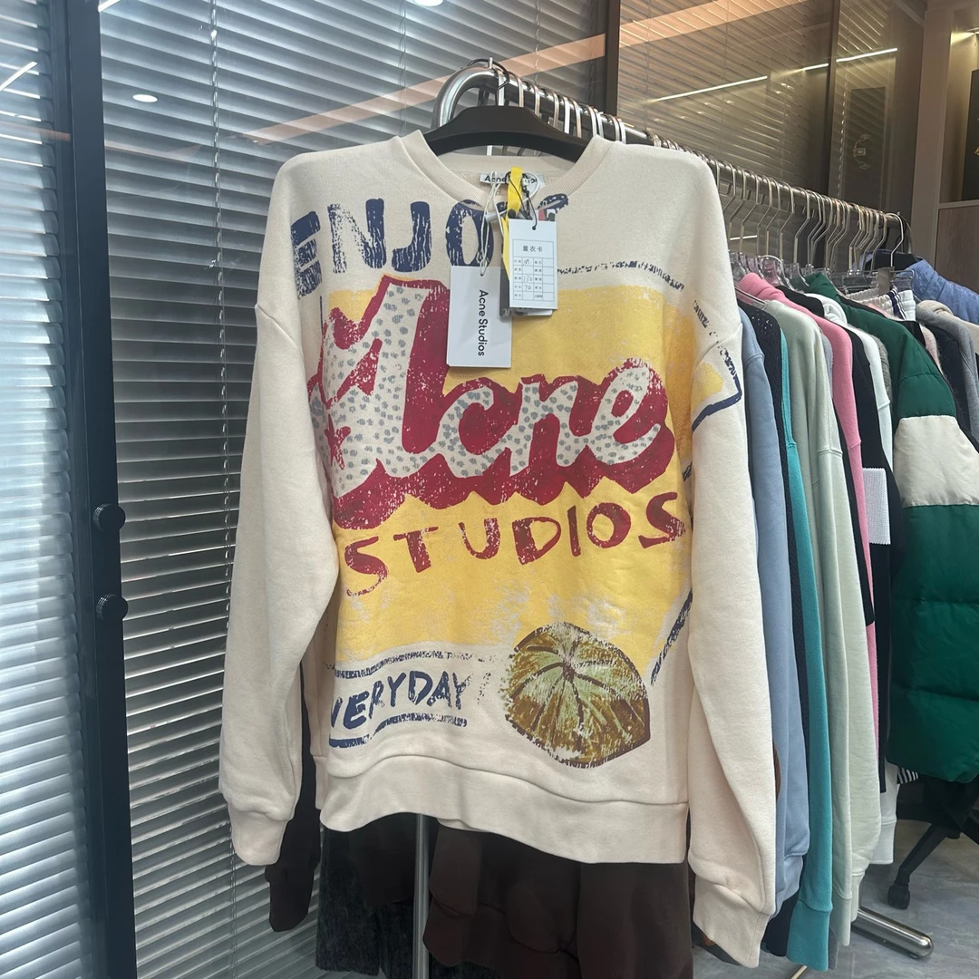 Acne Studios经典字母圆领卫衣 公价5k全新带吊 版型非常好