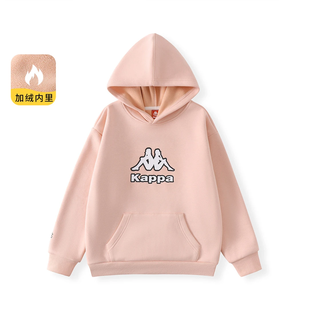 kappakids儿童加绒连帽卫衣KJM23D007