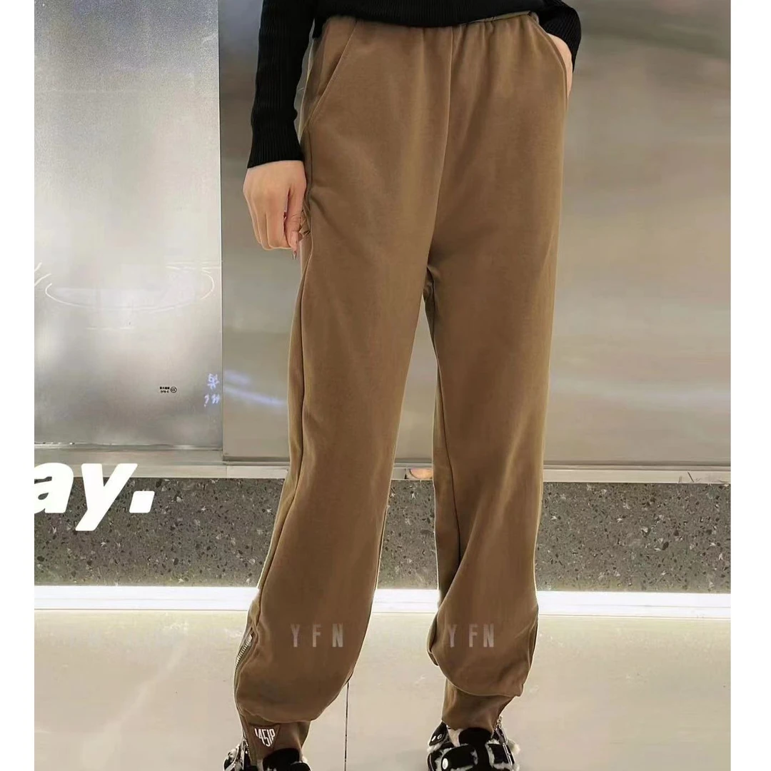 KIKI严选：33328-丽家欧洲站秋冬新款潮牌收脚直筒休闲裤