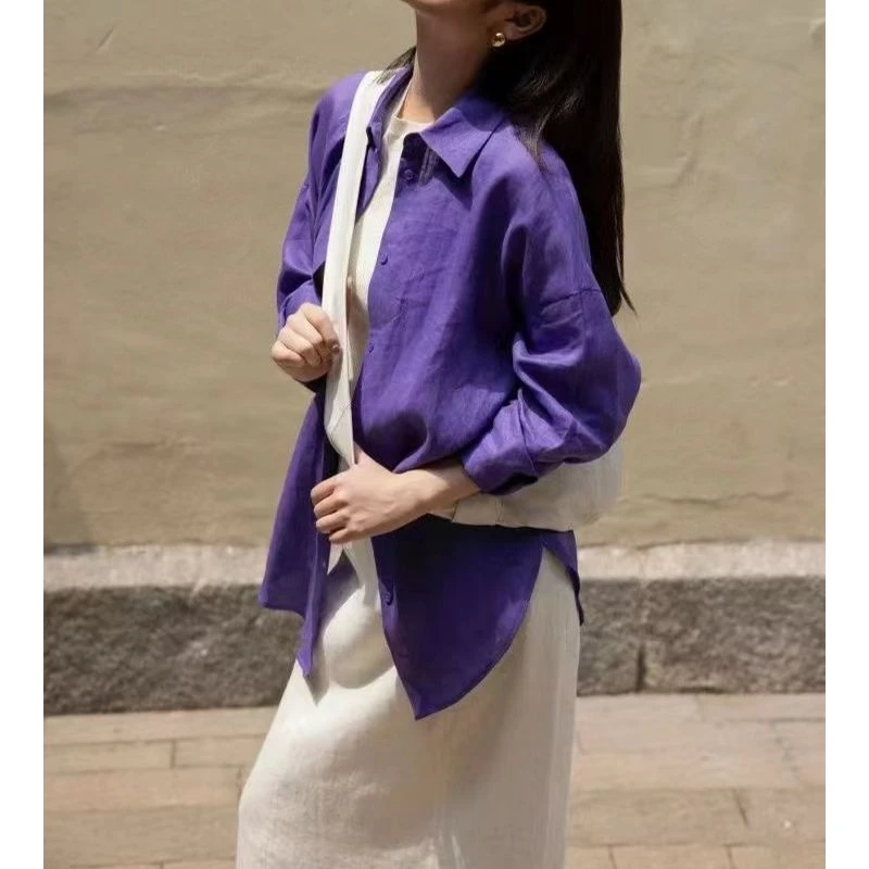 KIKI严选：0305-小林家欧货南油原创设计夏季防嗮翻领轻薄衬衫