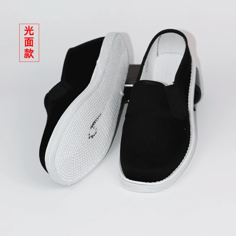 平面千层底布鞋一脚蹬舒适透气布鞋开车鞋布底