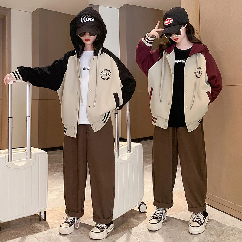 女童棒球服外套2025春秋新款爆款高品质童装大童洋气时尚童装学生
