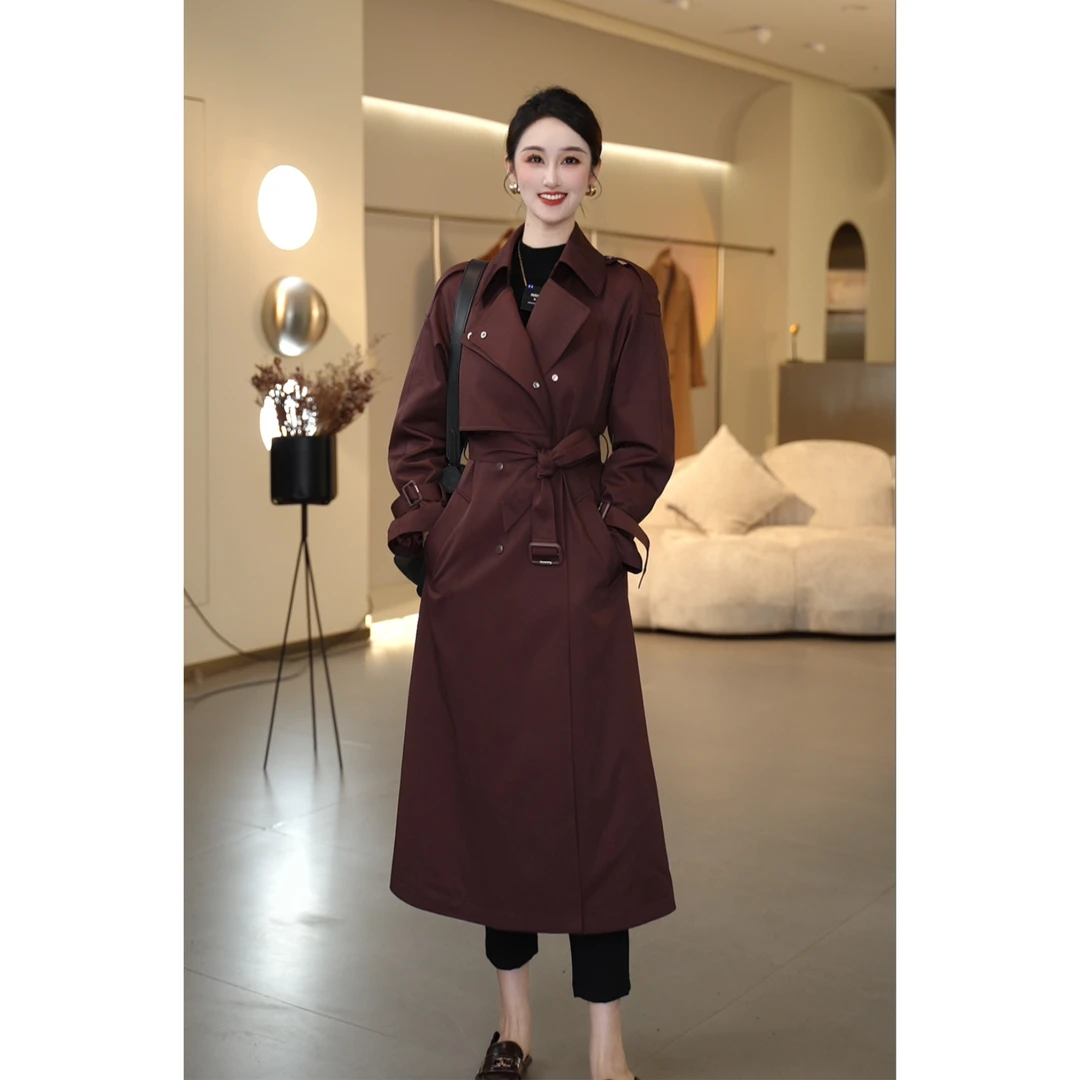【龙掌柜私橱专享】24秋季爆款时尚气质显瘦收腰百搭女士风衣65259