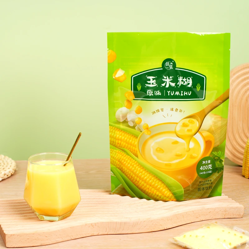 网红玉米糊即食冲饮代餐粉早餐粗粮低脂400g每袋10小袋包装营养