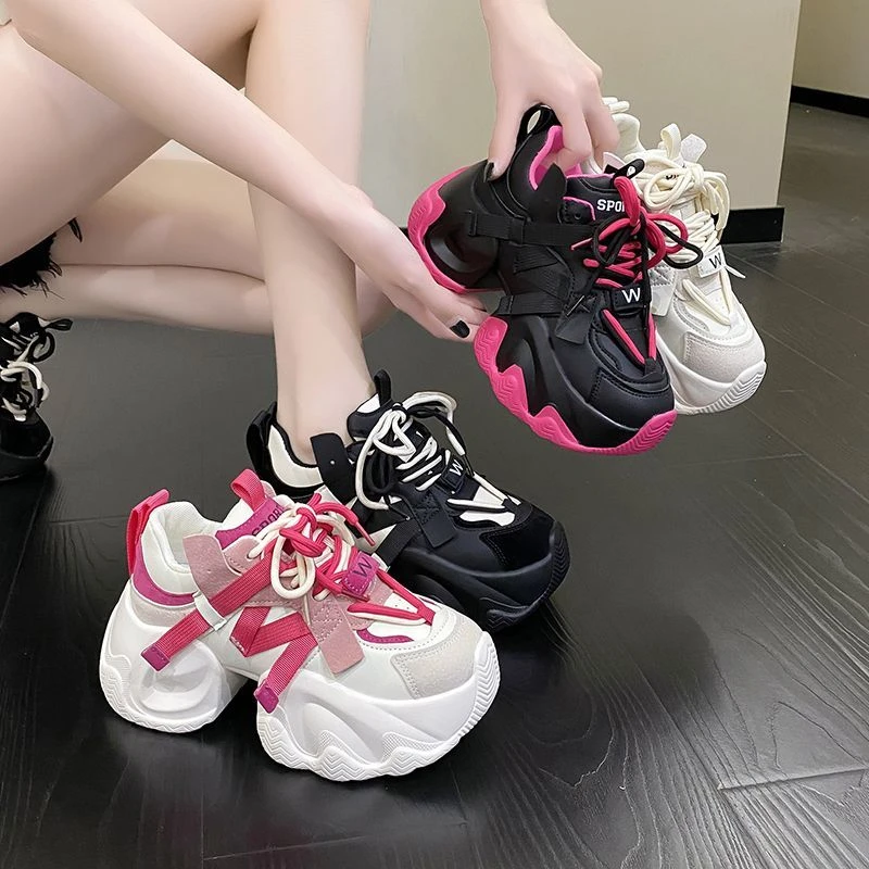增高老爹鞋女ins潮鞋2024新款春季百搭厚底显脚小休闲运动鞋棉鞋