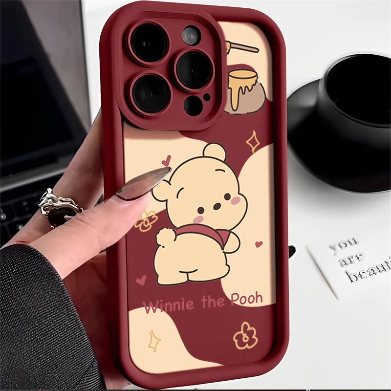 卡通维尼熊iphone15pro苹果壳14promax新款软13pro防摔12/11/XSXR