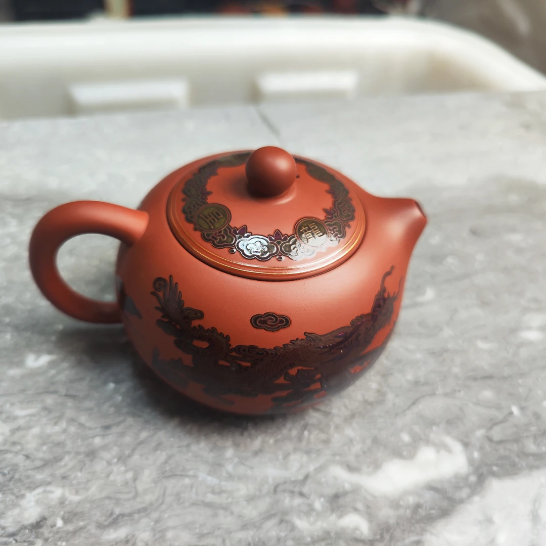 【闪购商品】紫砂红龙壶