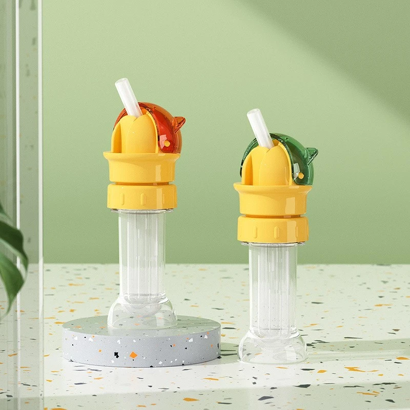 2024新款矿泉水瓶盖带吸管盖转换头宝宝儿童外出便携收纳防漏配件