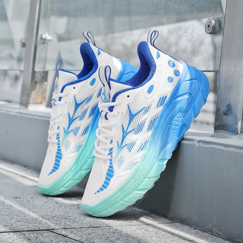 天跑天跑三十五号天牛厚底轻便增高缓震磁能科技跑步鞋男鞋运动鞋