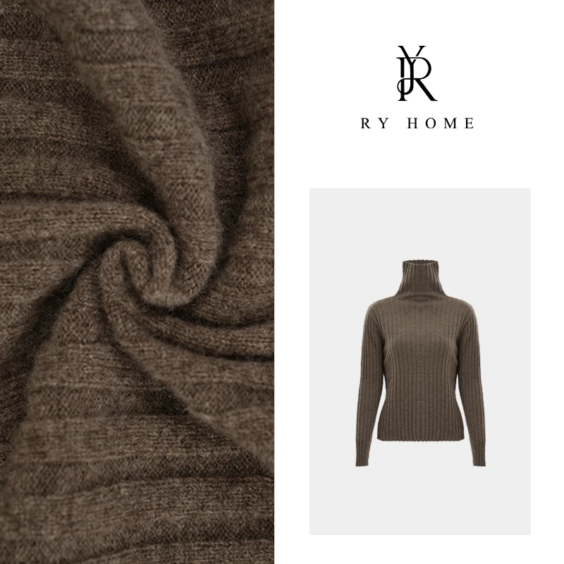 【容雨RYHOME】100%羊毛＋高领净色打底毛衣M2558
