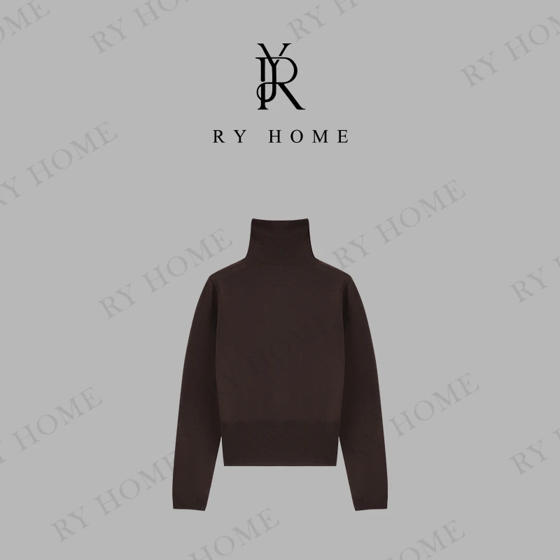 【容雨RYHOME】秋季高领质感长袖毛织衫243M2626