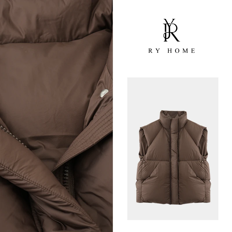 【容雨RYHOME】秋冬新款无袖90白鹅绒马甲YF1160