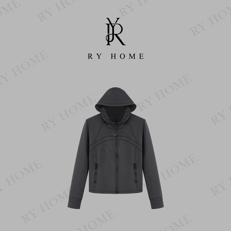 【容雨RYHOME】“尔岚”新款连帽立体显瘦休闲卫衣243Y1055