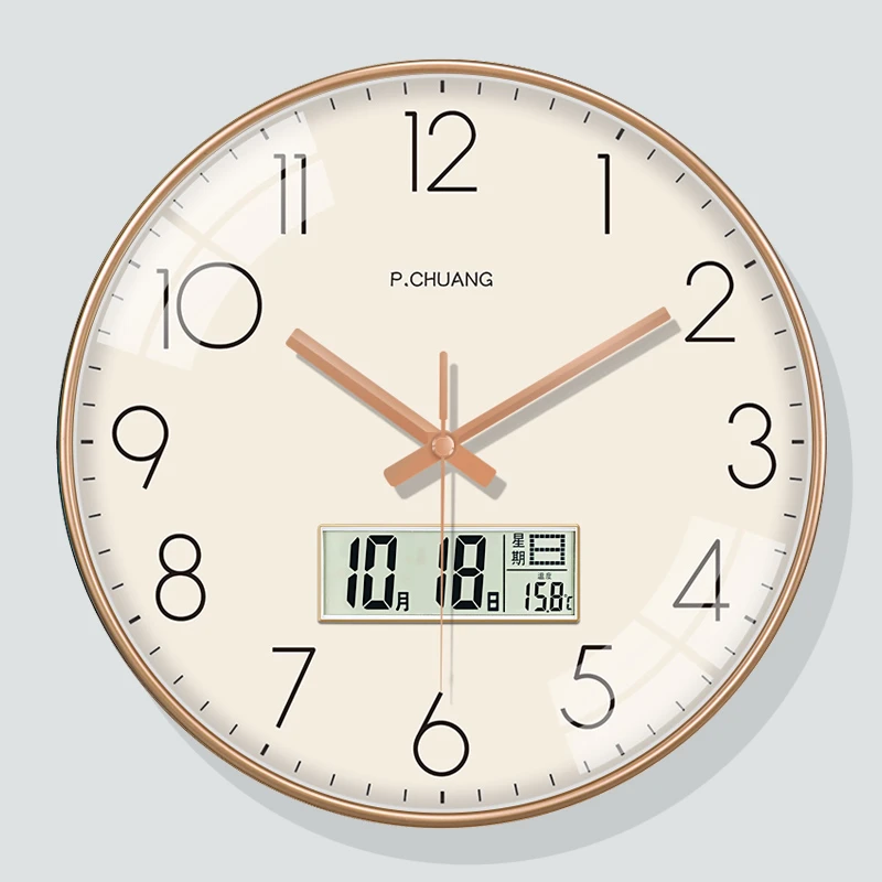 简约挂钟现代创意石英钟表新款装饰钟表客厅时尚家用时钟挂表挂墙