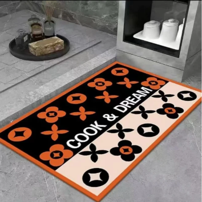 吸水垫奢华阳台床边浴室地毯软装地毯硅藻泥垫