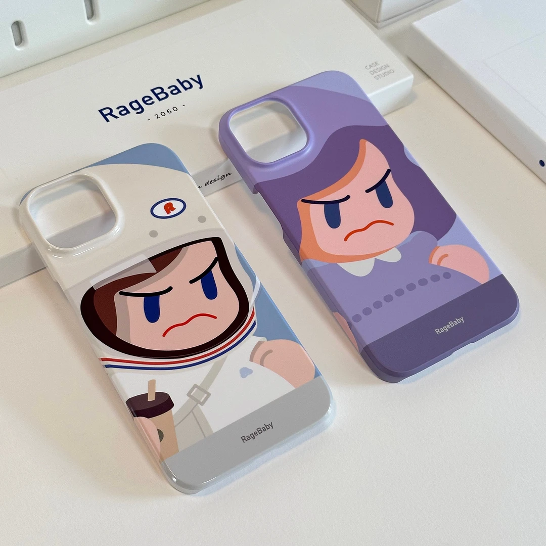RageBaby2023新款 怒宝进口菲林手机壳 半包手机壳 哑光亮光材质