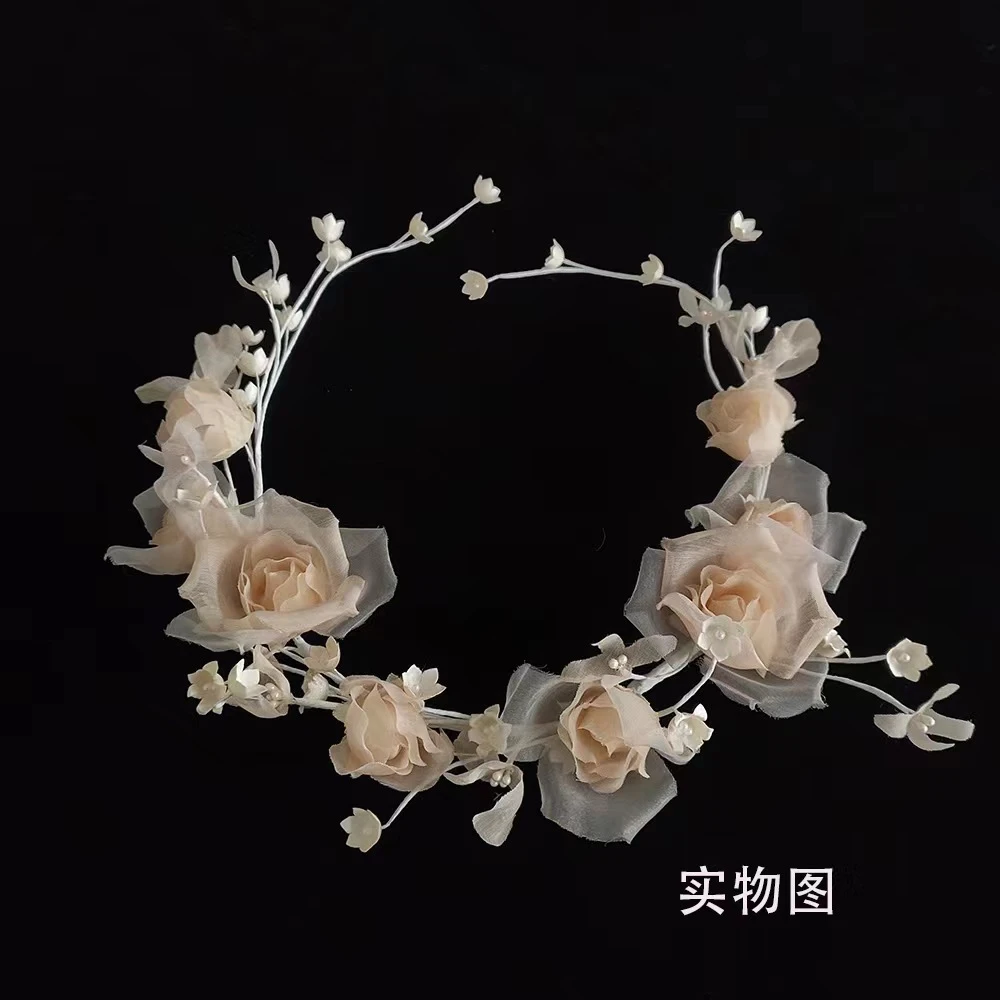 喜绒兔儿童头饰花环发饰超仙仙女手工款配饰