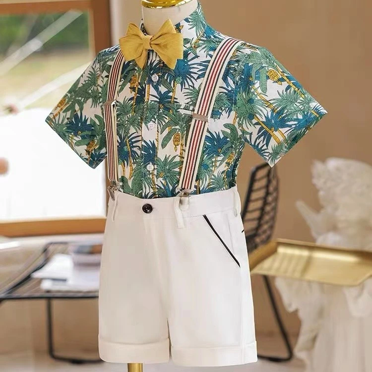 男童秋款西装主持人生日话筒演出服帅气高档礼服小西服套装宝宝